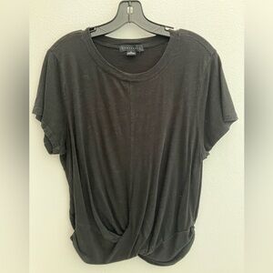 Sanctuary Black Short Sleeve Tee